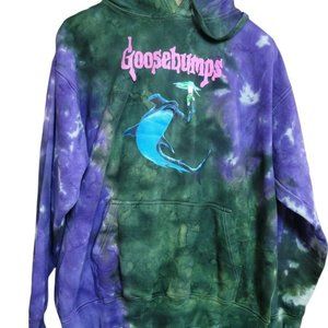 GOOSEBUMPS SHARK Hoodie Sweatshirt Men’s Medium NEW Tie Dye
